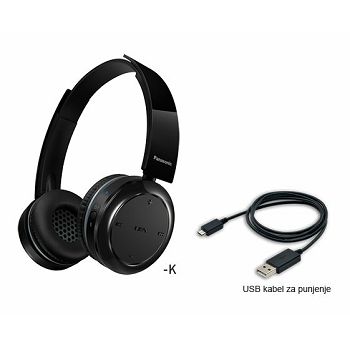 PANASONIC slušalice RP-BTD5E1-K crne, naglavne, Bluetooth