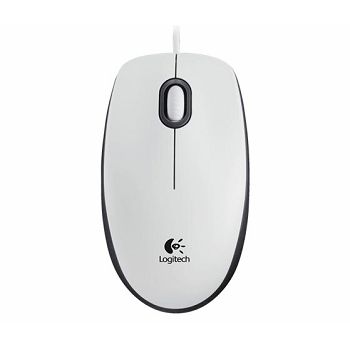 Miš žični Logitech M100 white