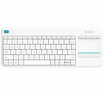 Tipkovnica bežična Logitech K400+ Wireless Touch bijela