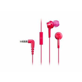 PANASONIC slušalice RP-TCM115E-P roze, in ear, mikrofon