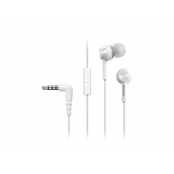 PANASONIC slušalice RP-TCM115E-W bijele, in ear, mikrofon