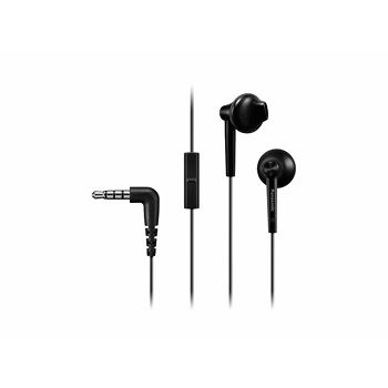 PANASONIC slušalice RP-TCM55E-K crne, in ear mikrofon