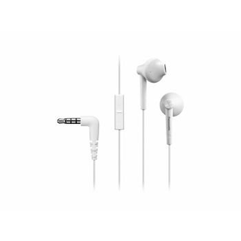 PANASONIC slušalice RP-TCM55E-W bijele, in ear, mikrofon