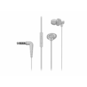 PANASONIC slušalice RP-TCM130E-W bijele, in ear, mikrofon