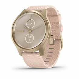 Garmin Vivomove Style Light Gold Blush Pink nylon