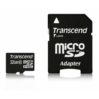 Memorijska kartica Transcend SD MICRO 32GB HC Class10 + SD adapter