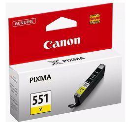 Tinta Canon CLI-551y yellow #6511B001AA 
