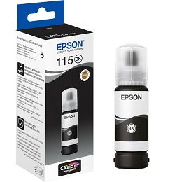 Tinta Epson 115 L8180/L8160 ecotank pigment black ink bottle C13T07C14A 70ml