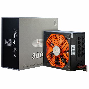 PSU CobaNitrox Nobility CN800 NS 85+ 800W, kabelmanagement, active PFC, fan 135mm, 80+ silver
