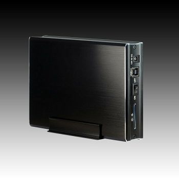Drive Cabinet INTER-TECH Coba Nitrox Extended GD35633 (3.5" HDD, SATA II, USB 3.0) Black