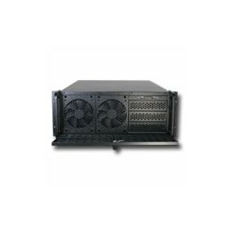 Chassis INTER-TECH IPC 4U-4129L, 4U Rack-Mountable, 1x ATX, 7 slots, USB2.0, Aluminium, PSU optional, Air Filters, With Door, Black