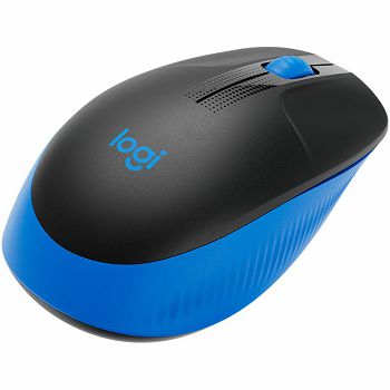 LOGITECH M190 Full-size wireless mouse - BLUE - 2.4GHZ - EMEA - M190