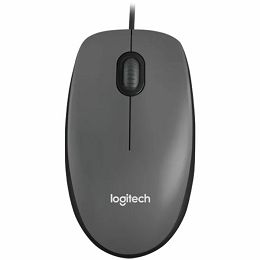 LOGITECH Mouse M100 - BLACK - USB - N/A - EMEA - AKOYA HANGTAB BOX M100
