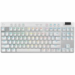 LOGITECH G PRO X TKL LIGHTSPEED Mechanical Gaming Keyboard - WHITE - US INTL - TACTILE