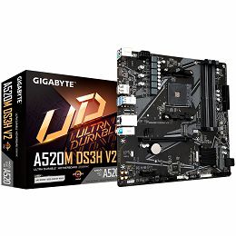 GIGABYTE Mainboard Desktop A520M DS3H V2