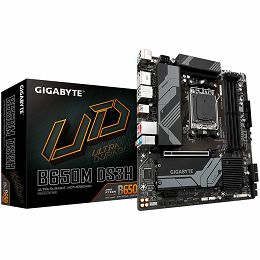 GIGABYTE Mainboard Desktop B650M DS3H (AM5, 4DDR5 128GB, 1x PCI-E 4.0 x16x16, 1x PCI-E 3.0 x16x1, 4x SATA, 2x M.2 PCIe 4.0, 1xUSB 3.2 Gen2, 4x USB 2.0, 1xUSB 3.2 Gen2 Type-C, 1xHDMI, 1xDP, 2.5GbE LAN,