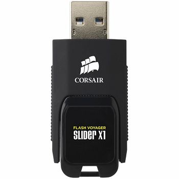 Corsair USB drive Flash Voyager Slider X1 USB 3.0 256GB, Capless Design, Read 130MBs, Plug and Play, EAN:0843591057011
