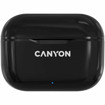 Canyon TWS-3 Bluetooth headset, with microphone, BT V5.0, Bluetrum AB5376A2, battery EarBud 40mAh*2+Charging Case 300mAh, cable length 0.3m, 62*22*46mm, 0.046kg, Black
