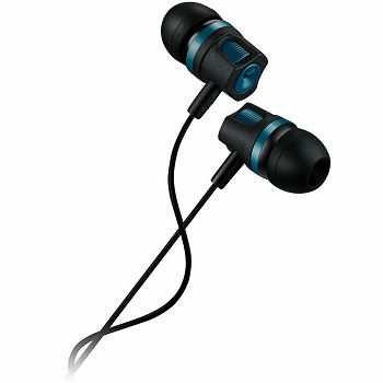 CANYON Stereo earphones with microphone, 1.2M, green