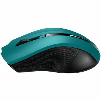 CANYON MW-5 2.4GHz wireless Optical Mouse with 4 buttons, DPI 800/1200/1600, Green, 122*69*40mm, 0.067kg