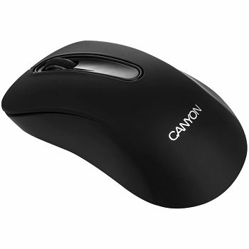 CANYON MW2 2.4GHz wireles Optical Mouse with 3 buttons, DPI 1200, Black, 108*65*38mm, 0.066kg