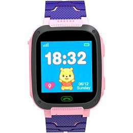 Kids smartwatch, 1.44 inch colorful screen,  MTK2503D, GPS function, Micro SIM card, 32+32MB, GSM(850/900/1800/1900MHz), 400mAh battery, compatibility with iOS and android, Pink, host: 53.3*42.3*14.5m