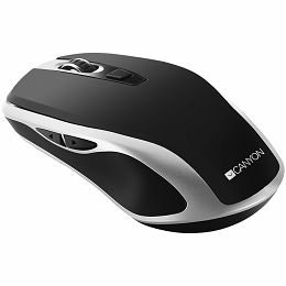 CANYON MW-19, 2.4GHz Wireless Rechargeable Mouse with Pixart sensor, 6keys, Silent switch for right/left keys,Add NTCDPI: 800/1200/1600, Max. usage 50 hours for one time full charged, 300mAh Li-poly b