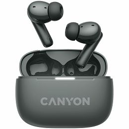 CANYON OnGo TWS-10 ANC+ENC, Bluetooth Headset, microphone, BT v5.3 BT8922F, Frequence Response:20Hz-20kHz, battery Earbud 40mAh*2+Charging case 500mAH, type-C cable length 24cm,size 63.97*47.47*26.5mm