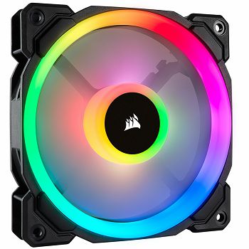 Corsair LL Series, LL120 RGB, 120mm Dual Light Loop RGB LED PWM Fan, Single Pack