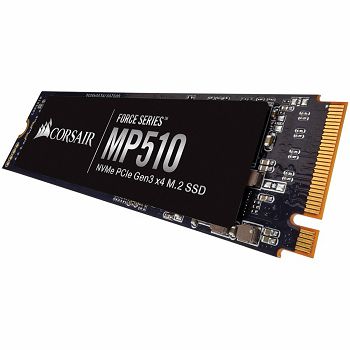 CORSAIR Force MP510 1920GB SSD, M.2 2280, PCIe Gen3 x4, Read/Write: 3480 / 2700 MB/s, IOPS: 485K/530K