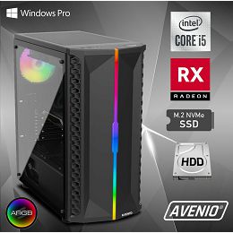 Avenio ProGamer Intel Core i5 10400F 2.90GHz 16GB 512GB NVMe SSD + 1TB HDD W10P AMD Radeon RX 6600 8GB GDDR6 P/N: 02241971