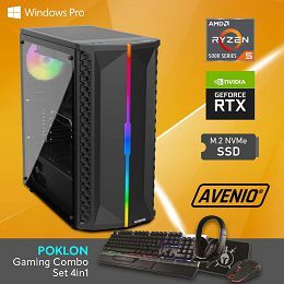 Avenio OptiGamer AMD Ryzen 5 5600G 3.90GHz 16GB 512GB NVMe SSD W10P nVidia GeForce RTX 2060 6GB GDDR6 + Poklon P/N: 02241995