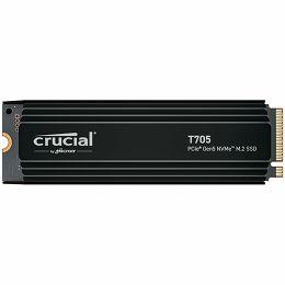 Crucial T705 2TB PCIe Gen5 NVMe M.2 SSD with heatsink, EAN: 649528940339