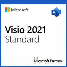 Visio Std 2021 Win English P8 1 License Medialess