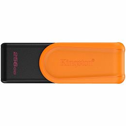 Kingston  256GB Portable USB 3.2 Gen 1 DataTraveler Exodia S (Black/Orange)