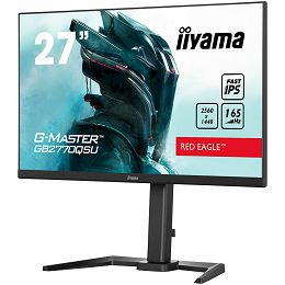 27" ETE Fast IPS Gaming, G-Master Red Eagle, FreeSync PremiumPro, 2560x1440@165Hz, 400cd/m², 1000:1, HDMI, DisplayPort, 0,5ms (GTG), HDR400, Speakers, USB-HUB (2x3.0), Black Tuner, 15cm Height Adj. St