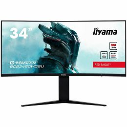 IIYAMA Monitor LED GCB3480WQSU-B1 G-MASTER 34" VA Curved 3440 x 1440 @180Hz  21:9 420 cd/m² 4000:1 0.4ms 2xHDMI 2xDP USB Hub HAS Tilt