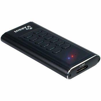 Argus GD-MSLK01 M.2 External HDD Enclosure with a 256-bit AES encryption