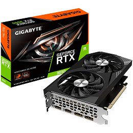 GIGABYTE Video Card NVIDIA RTX 3050 WINDFORCE OC V2 8G GDDR6/128bit, PCI-E 4.0, 1xDP 1.4, 1xHDMI 2.1, 1xDVI-D, Retail