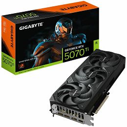 GIGABYTE Video Card NVIDIA GeForce RTX 5070 Ti WINDFORCE SFF 16G (16GB GDDR7/256bit, PCI-E 5.0, Recommended PSU 750W, 3xDP, 1xHDMI)