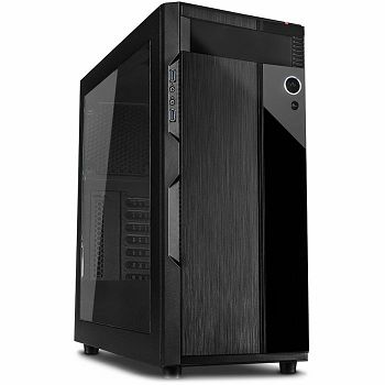 Chassis INTER-TECH N21 CRUSADER Gaming Midi Tower, ATX, 2xUSB3.0, Audio, PSU optional, Acrylic side panel, Screwless mounting drives, Dust filters, Black
