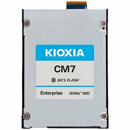 SSD Enterprise Read Intensive KIOXIA CM7-R 7.68TB PCIe Gen5 (1x4 2x2) (128GT/s) NVMe 2.0, BiCS Flash TLC, E3.S 7.5mm, Read/Write: 14000/6750 MBps, IOPS 2450K/300K, DWPD 1
