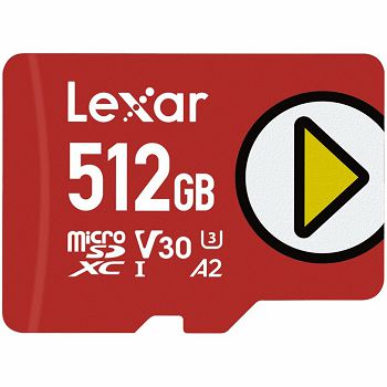 512GB Lexar PLAY microSDXC UHS-I cards, up to 150MB/s read