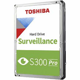 HDD Video Surveillance TOSHIBA S300 PRO 6TB CMR, 3.5, 512MB, 7200RPM, SATA, 64 cameras, 24/7, TBW: 300