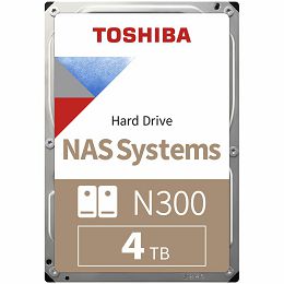 HDD NAS Toshiba N300 (3.5 4TB, 7200RPM, 512MB, SATA 6Gb/s), bulk