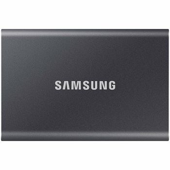 Samsung SSD T7  External 2TB, USB 3.2, 1050/1000 MB/s, included USB Type C-to-C and Type C-to-A cables, 3 yrs, iron gray, EAN: 8806090312380