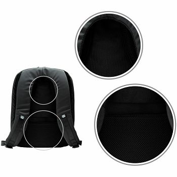 Prestigio LEDme backpack, animated backpack with LED display, Polyester+TPU material, connection via bluetooth, Dimensions 42*31.5*15cm, LED screen 64*64 pixels, black color.
