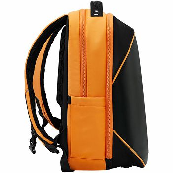 Prestigio LEDme MAX backpack, animated backpack with LED display, Nylon+TPU material, connection via bluetooth, Dimensions 42*31.5*20cm, LED display 64*64 pixels, orange color.