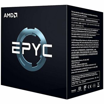 AMD CPU EPYC 7000 Series 24C/48T Model 7451 (2.3/3.2GHz max Boost, 64MB,180W,SP3) box