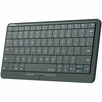 Prestigio Click&Touch 2, wireless multimedia smart keyboard with touchpad embedded into keys, auto-switch between keyboard and touchpad modes, touch multimedia sliders, left and right physical "mouse"